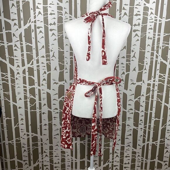 Tag Abstract Floral Printed Apron - Picture 4 of 9